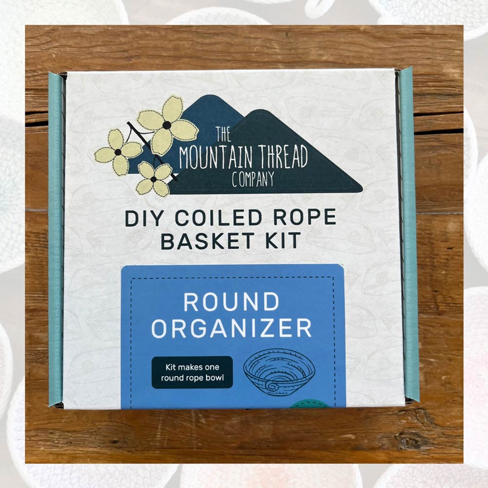The Mountain Thread Coiled Rope Basket DIY Kit: Your Round Organizer Solution