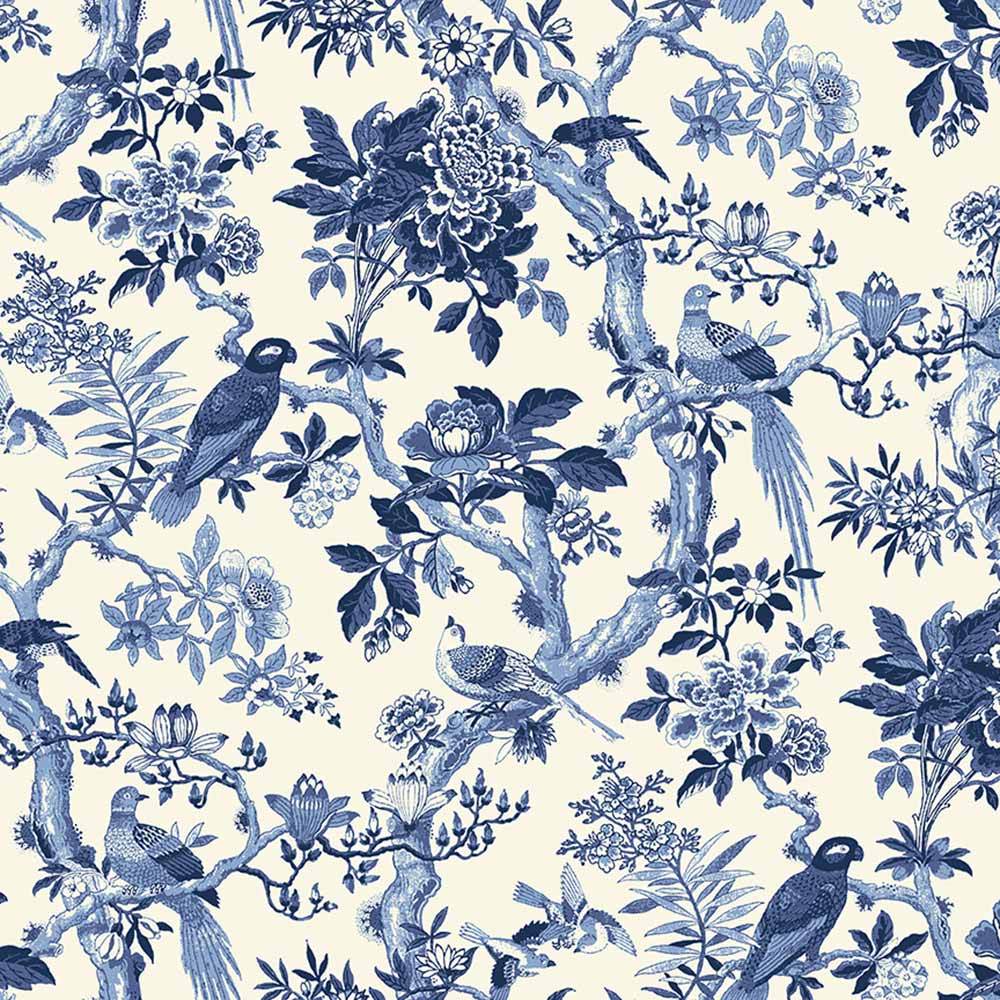 Windham Fabrics - Blue Byrd by Williamsburg - Porcelain - Stunning 108 Wide Yardage