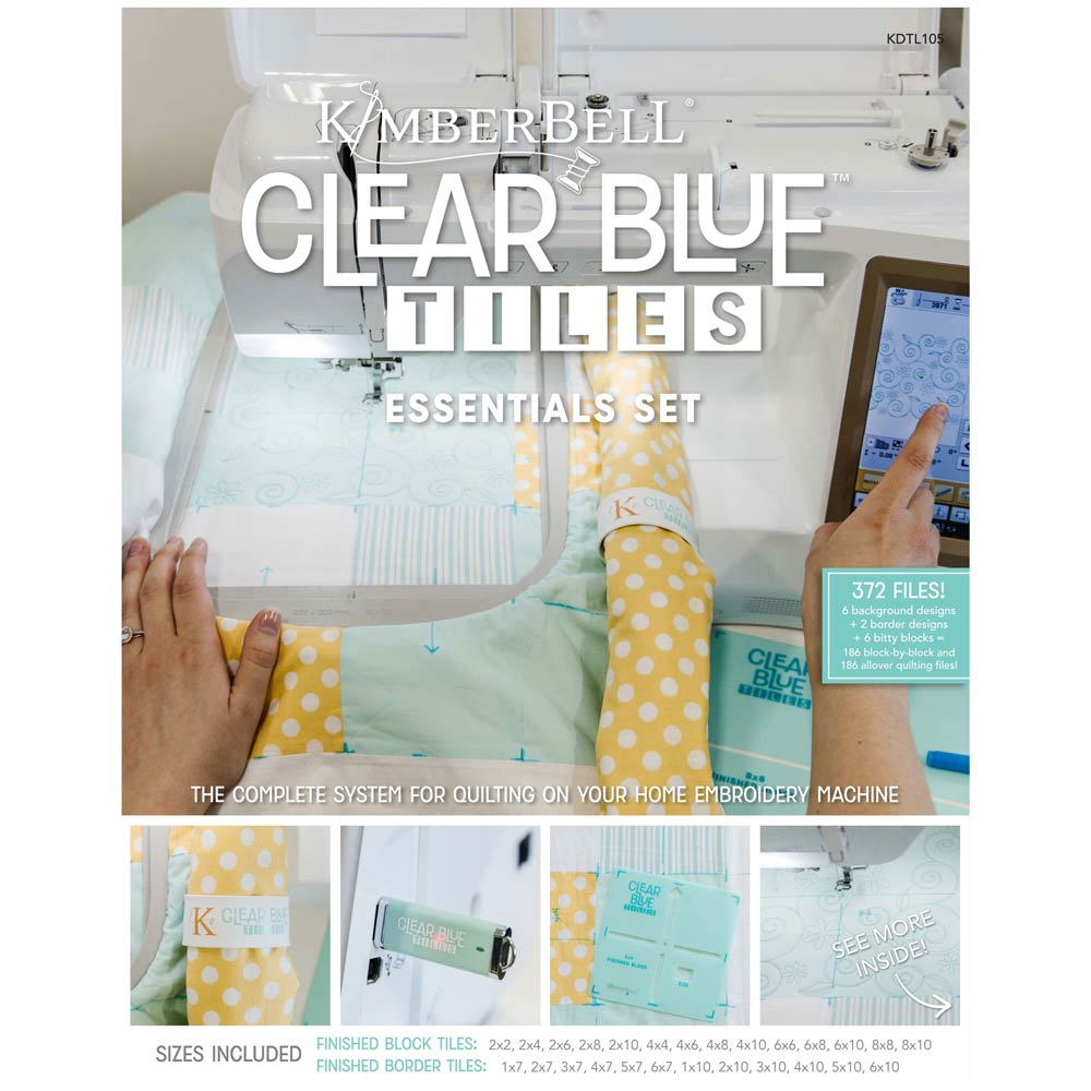 Kimberbell Clear Blue Tiles Essential Quilting Set