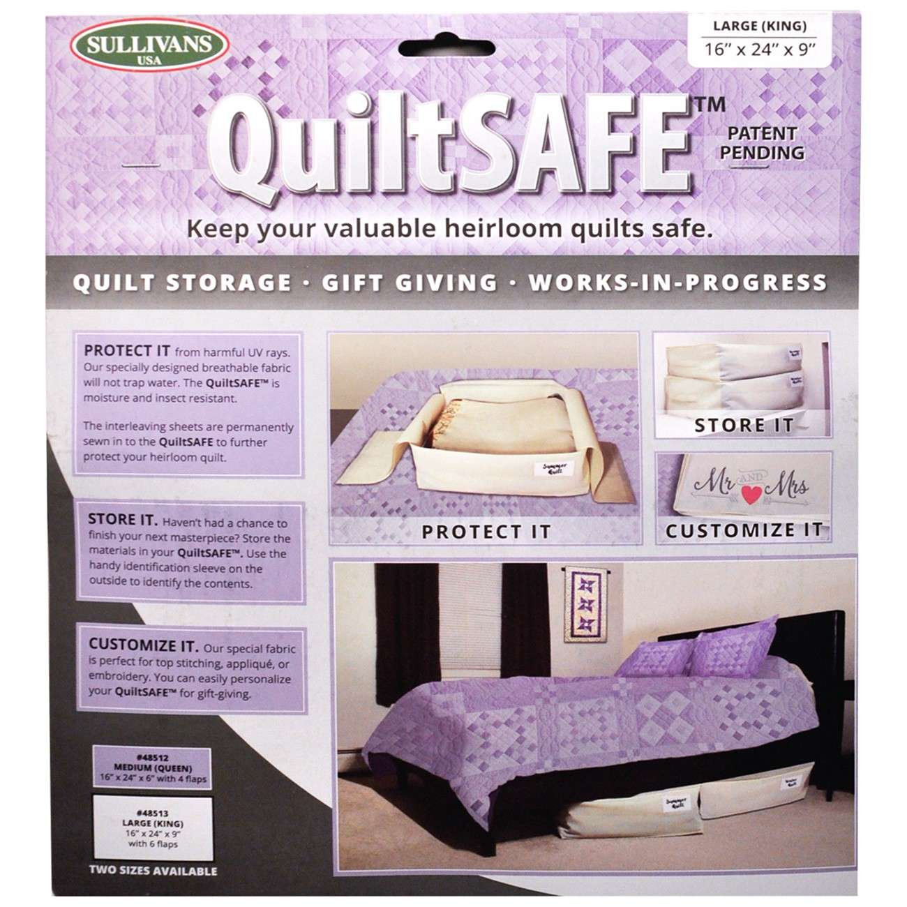 QuiltSAFE Large Breathable Storage Bag - Protect Your Precious Linens