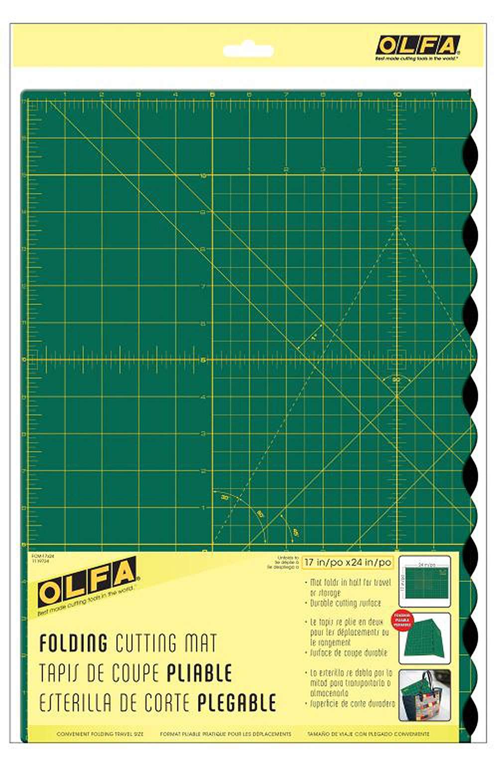 Portable 17in x 24in Folding Cutting Mat - A Must-Have for Crafters!