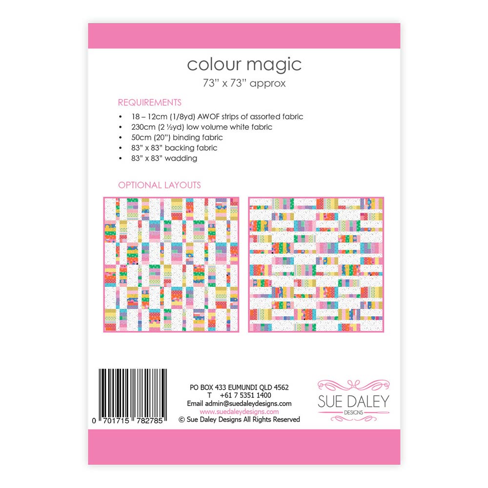 Enchanting Colour Magic Quilt Pattern