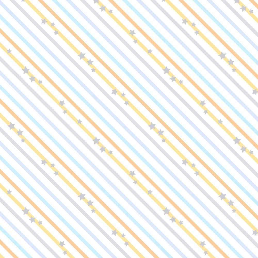 Wilmington Prints - Baby's Adventure Diagonal Stripe White Yardage by Arrolynn Weiderhold - A Magical Fabric for Your Little One