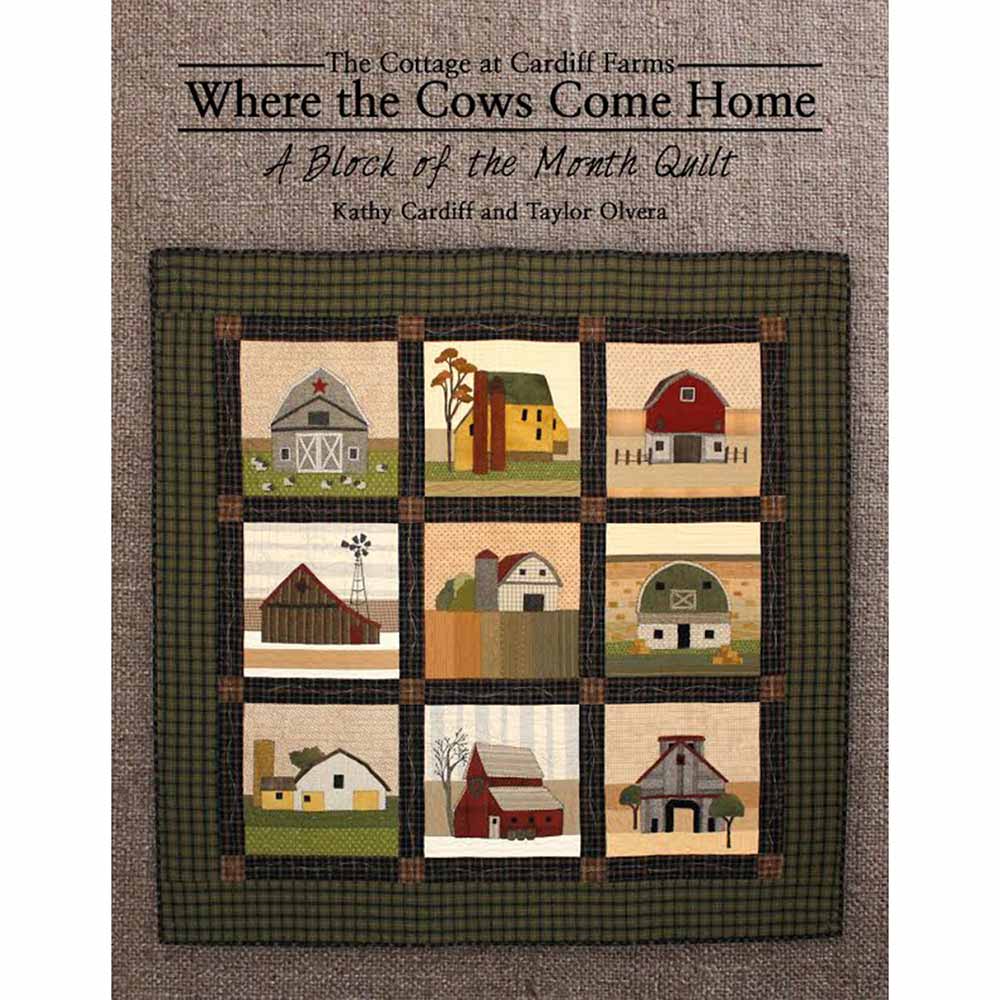Enchanting 'Where the Cows Come Home' Block of the Month Quilt Pattern