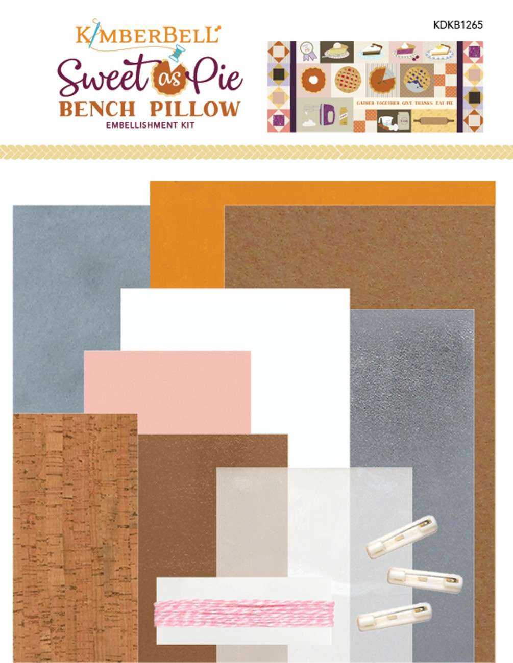 Irresistible Sweet As Pie Bench Pillow Embellishment Kit