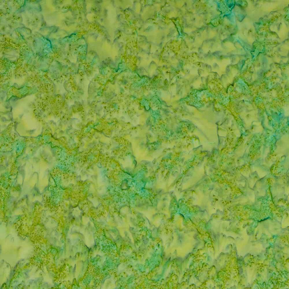 Riley Blake - Stunning Hand - Dyed Batiks in Green Turquoise Multi - Yardage