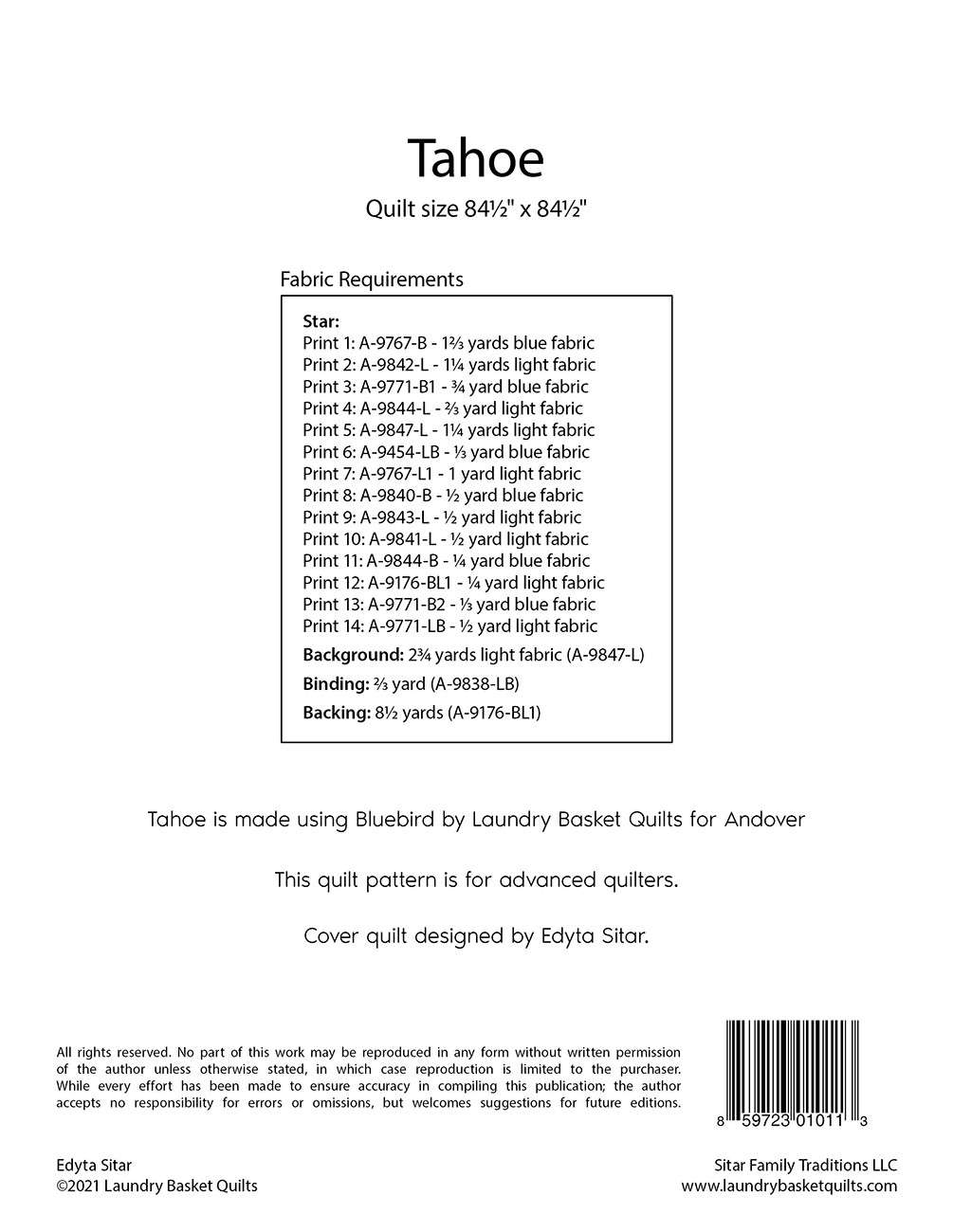 Tahoe Quilt Pattern - Stunning Creation Awaits!