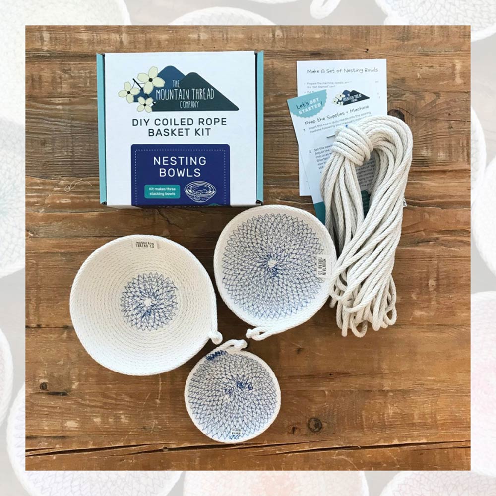 The Mountain Thread Company's Nesting Coiled Rope Basket Kit