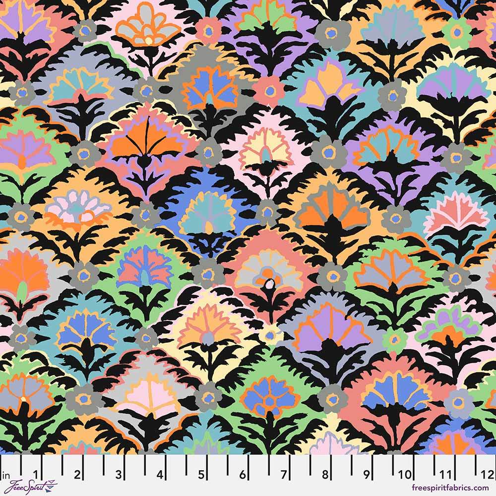 FreeSpirit - Kaffe Fassett's Step Flower Contrast Fabric Yardage from the Kaffe Fassett Collective
