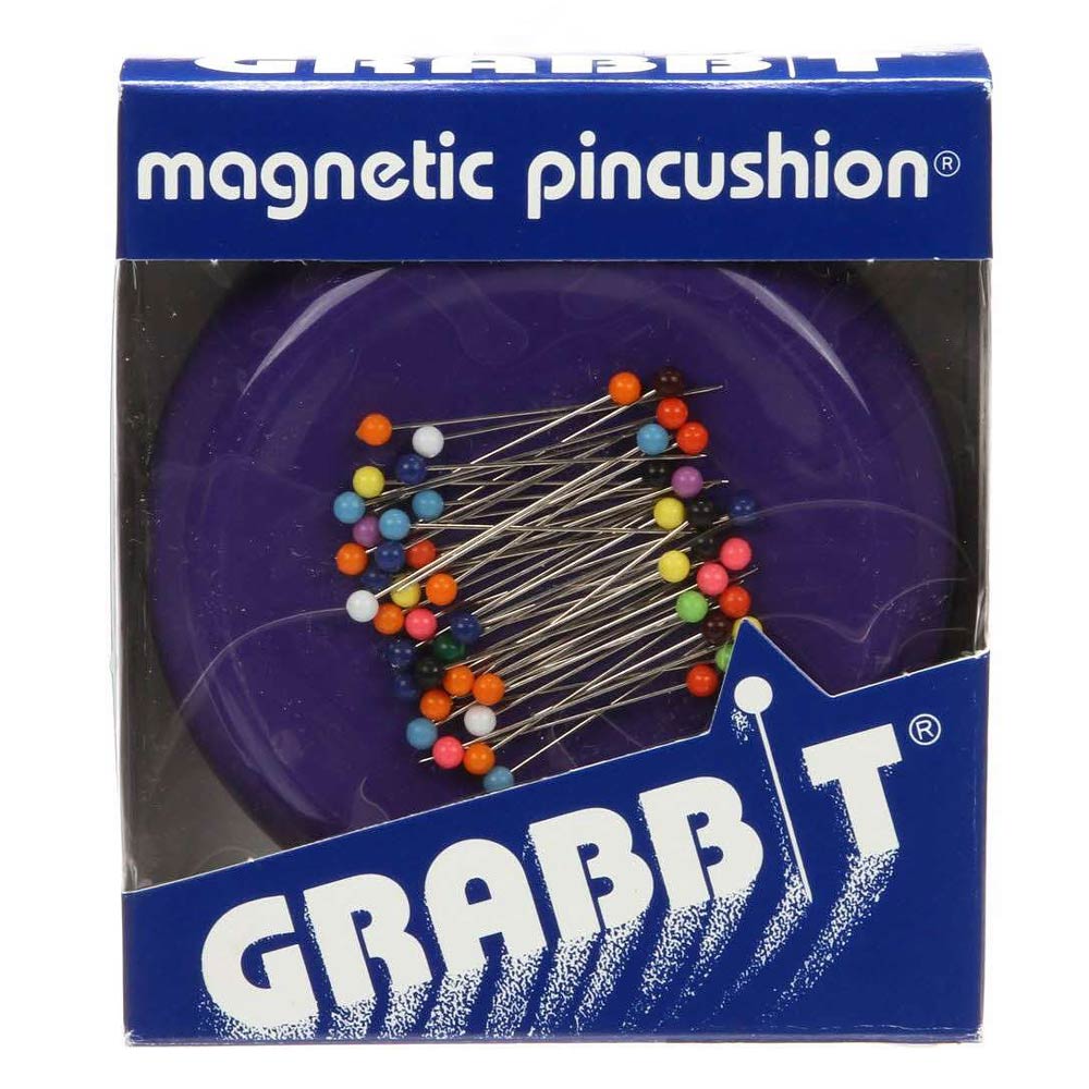 Grabbit Purple Magnetic Pincushion - A Must-Have for Sewing Enthusiasts!