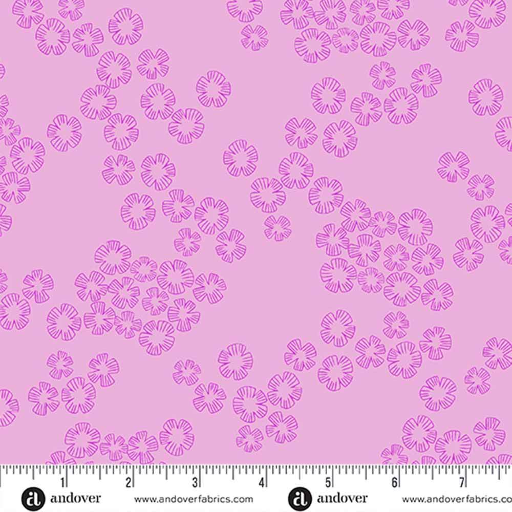 Andover Fabrics - Color Me Pretty by Stephanie Organes - Lilac Charm Fabric Yardage