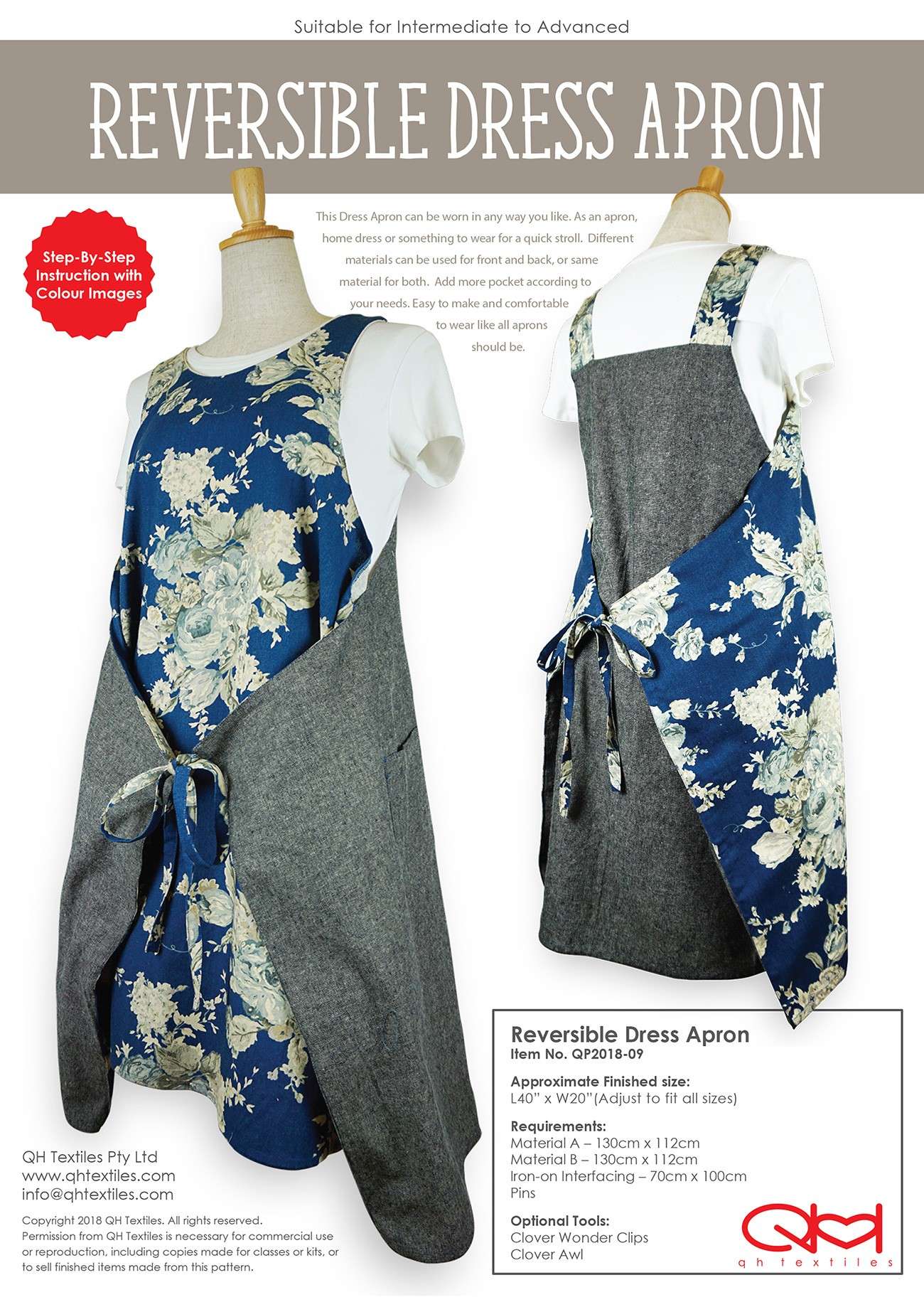Versatile Reversible Dress Apron