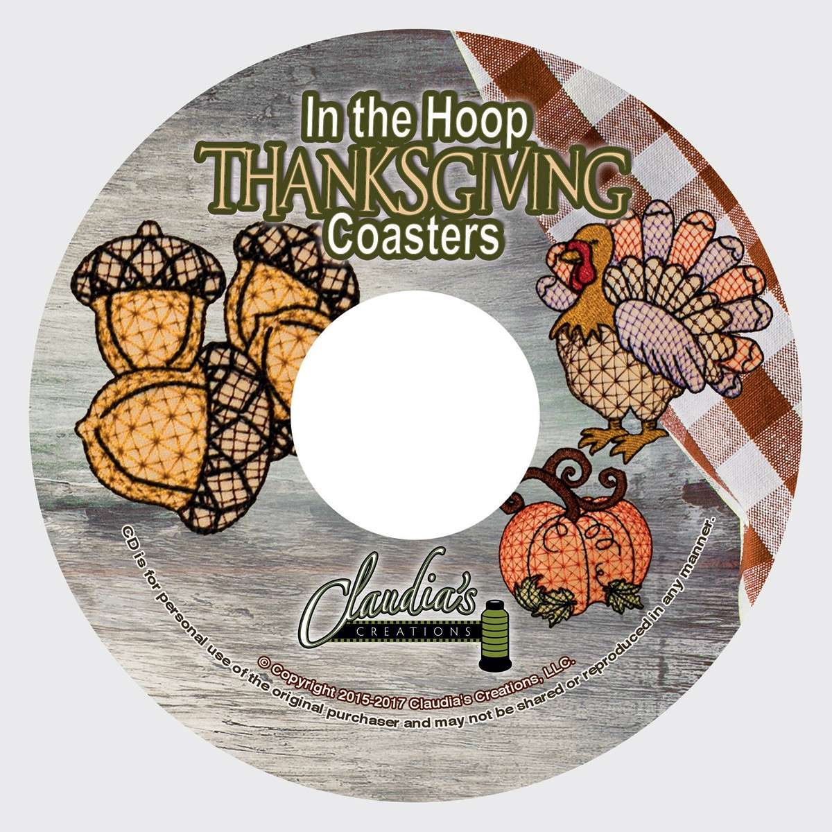 Claudia Dinnell's Enchanting In-the-Hoop Thanksgiving Pattern