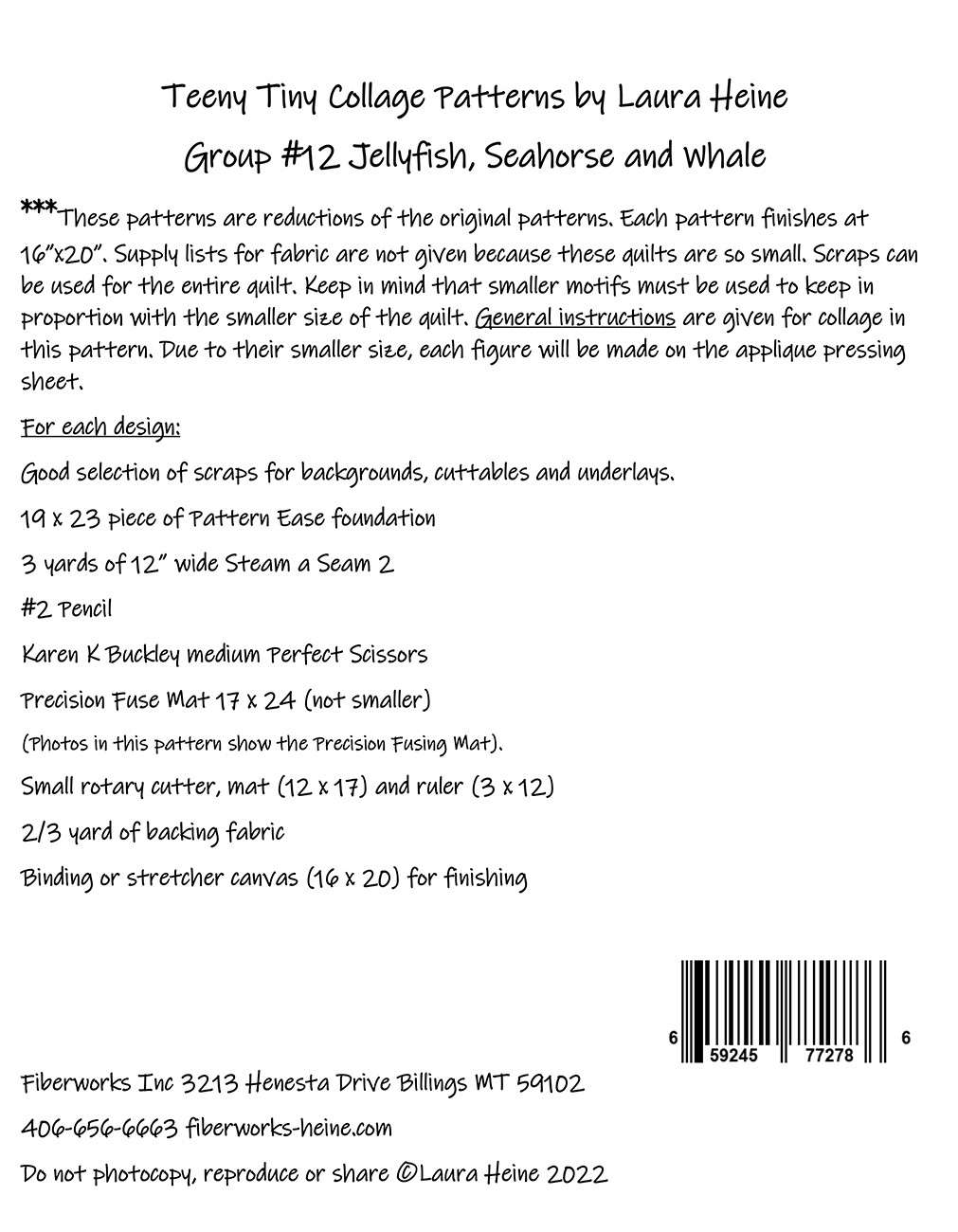 Teeny Tiny Group #12: Enchanting Jellyfish, Seahorse & Whale