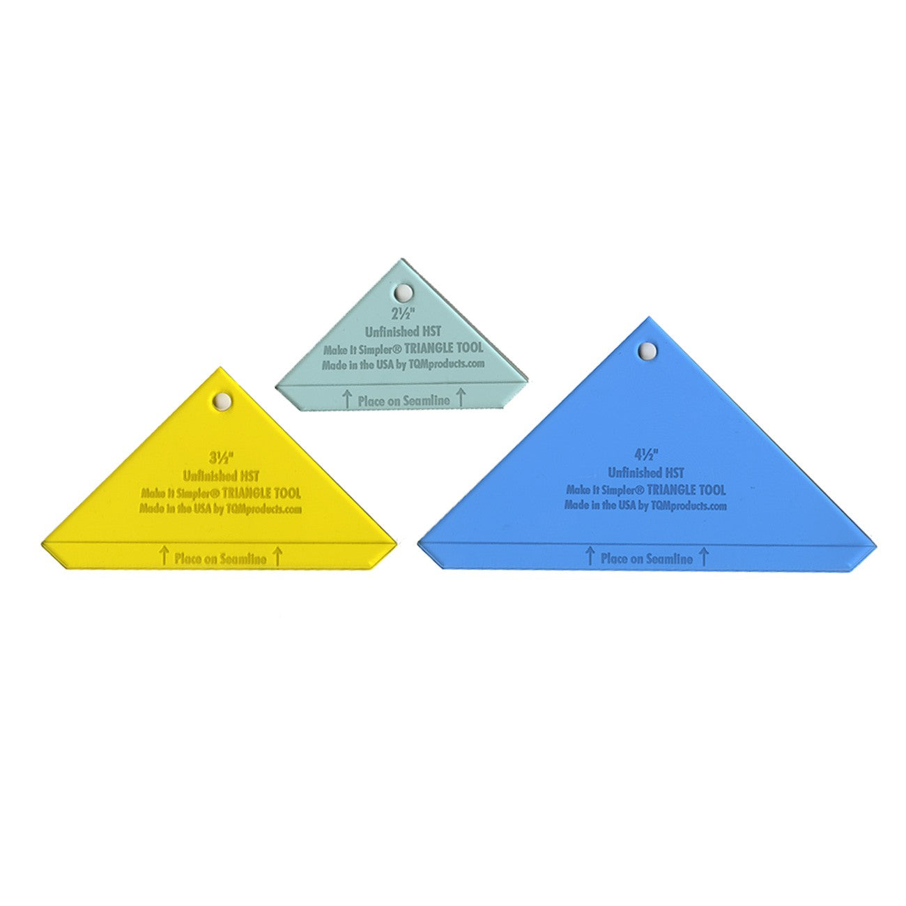 Versatile Triangle Tool: 2-1/2in, 3-1/2in, and 4-1/2in Sizes