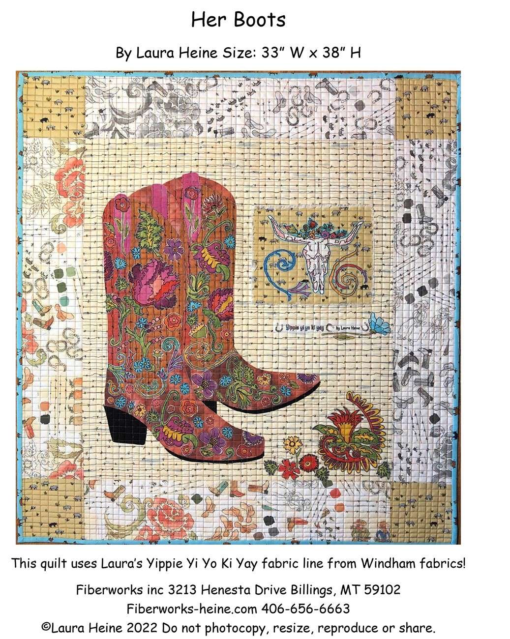 Gorgeous Her Boots Collage Pattern by Laura Heine