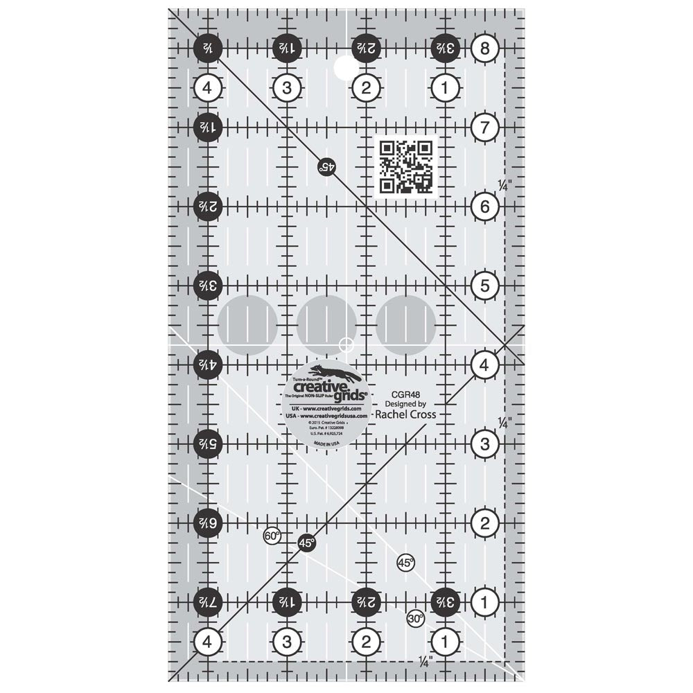 Incredible Creative Grids Quilt Ruler - 4-1/2in x 8-1/2in