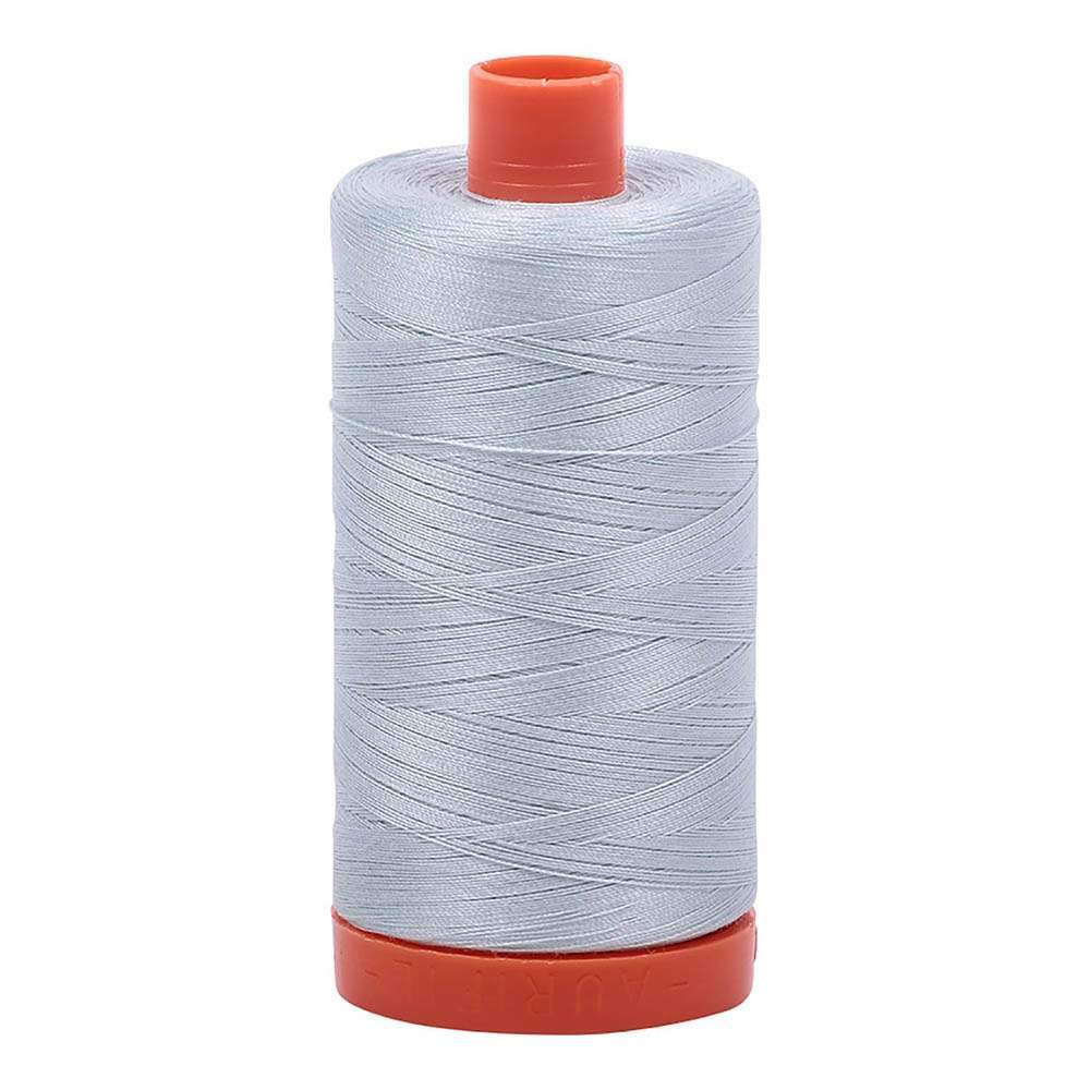 Aurifil Iceberg 50wt 100% Cotton Mako Thread - Huge 1,422 Yard Spool!