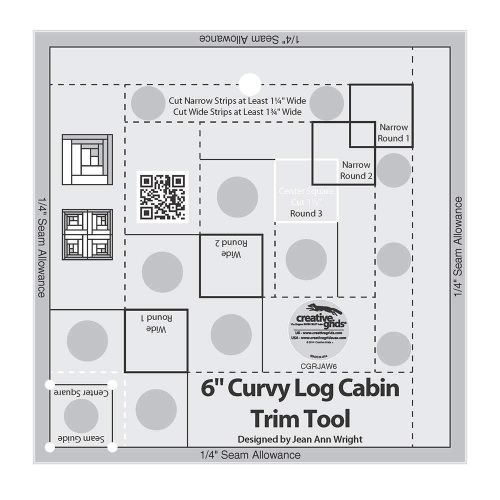 Creative Grids 6-Inch Curvy Log Cabin: Unleash Your Creativity!