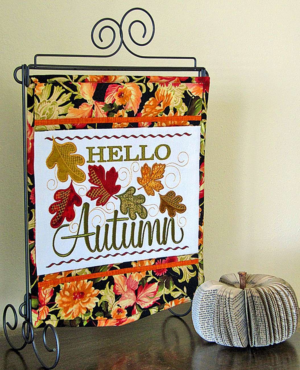 Embrace Autumn with Janine Babich's Wall Hanging Embroidery!