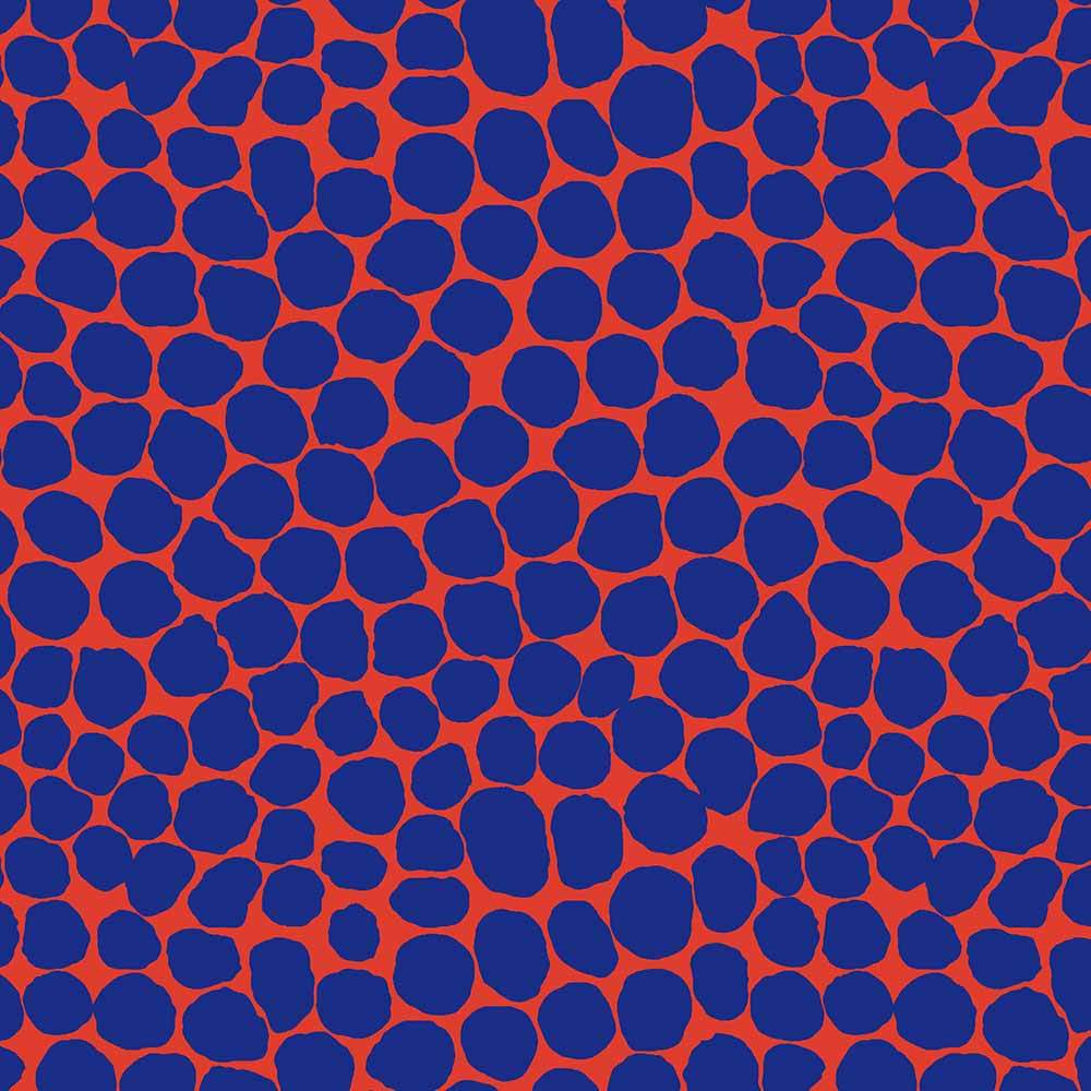 FreeSpirit's Kaffe Fassett Collective - Brandon Mably's Jumble in Lapis Yardage: A Colorful Fabric Delight
