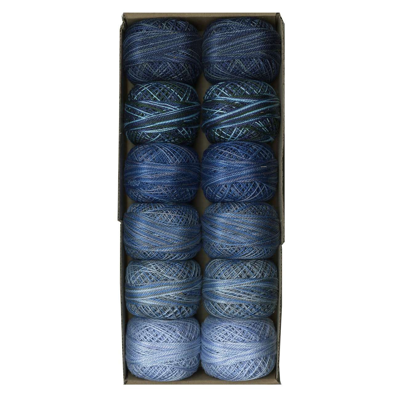 Valdani Pearl Cotton Balls - Size 12, 109yd, Two in Stunning Blue!