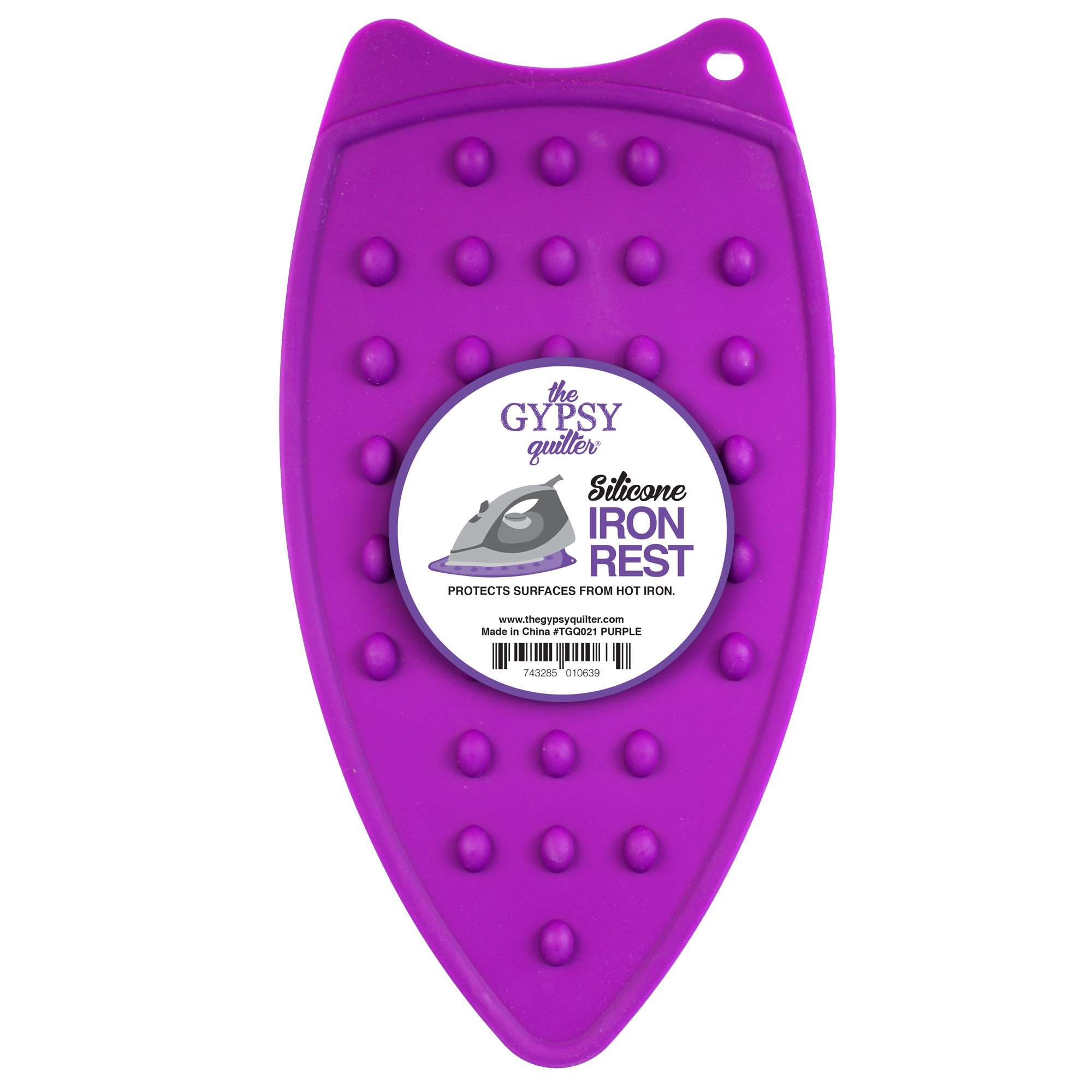 Stunning Purple Gypsy Quilter Silicone Iron Rest