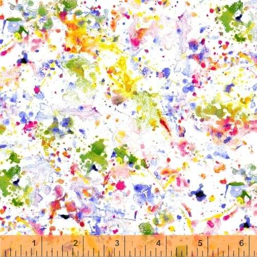 Windham Fabrics Splatter White 108" Wide Yardage - A Must - Have for Quilting!