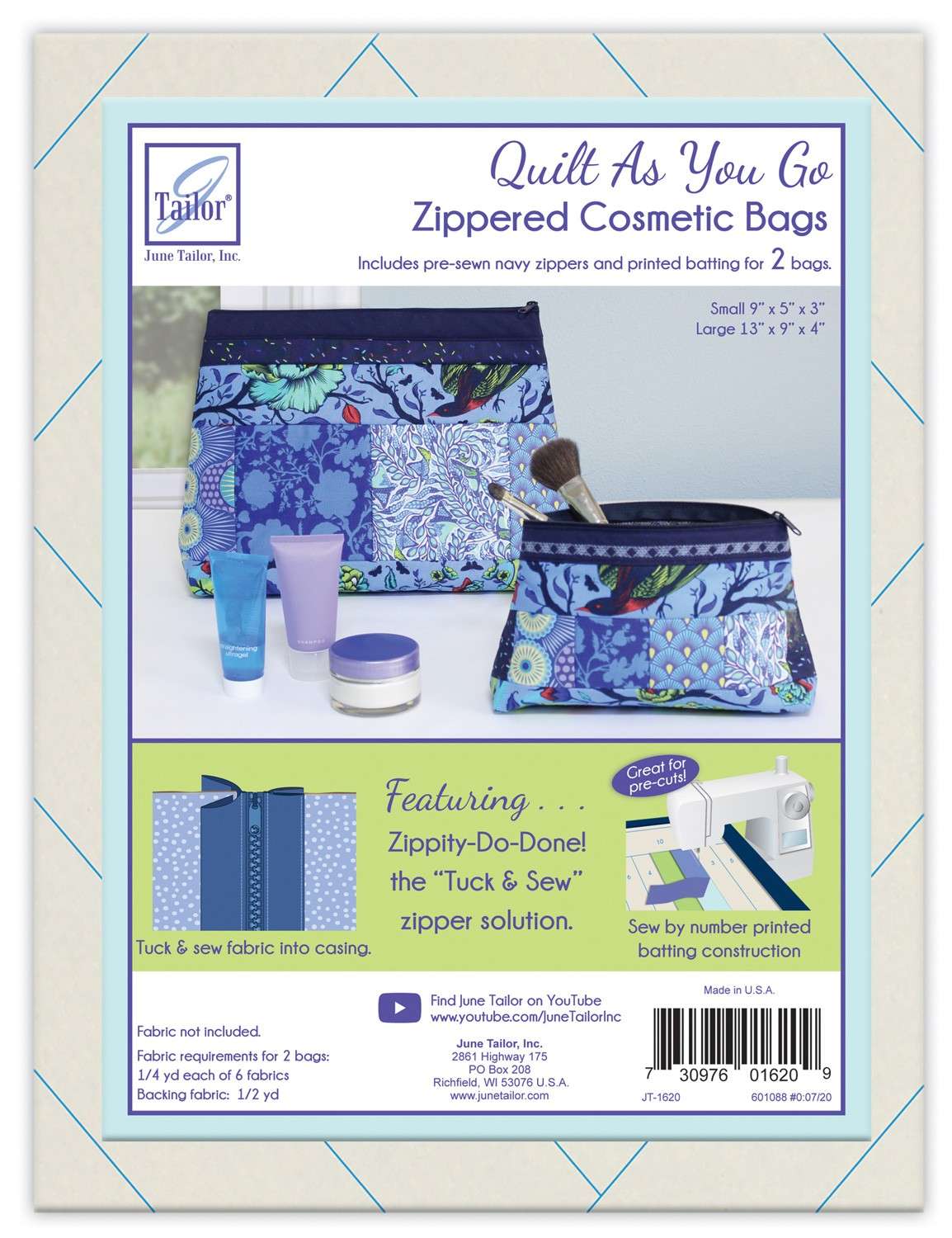 Zippity Do Done Navy Zip Cosmetic Bags - QAYG Delight!