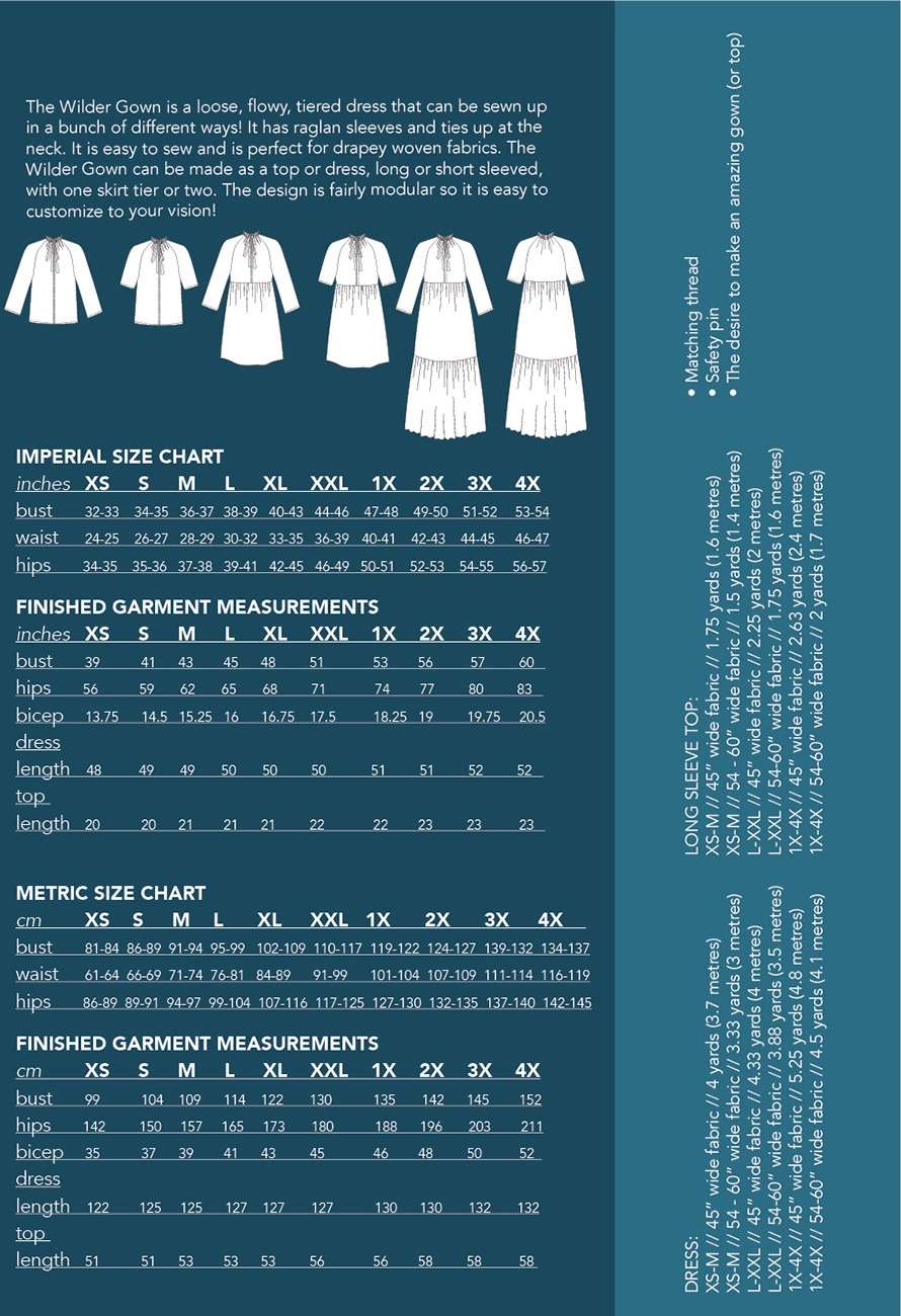 Exquisite Wilder Gown Sewing Pattern