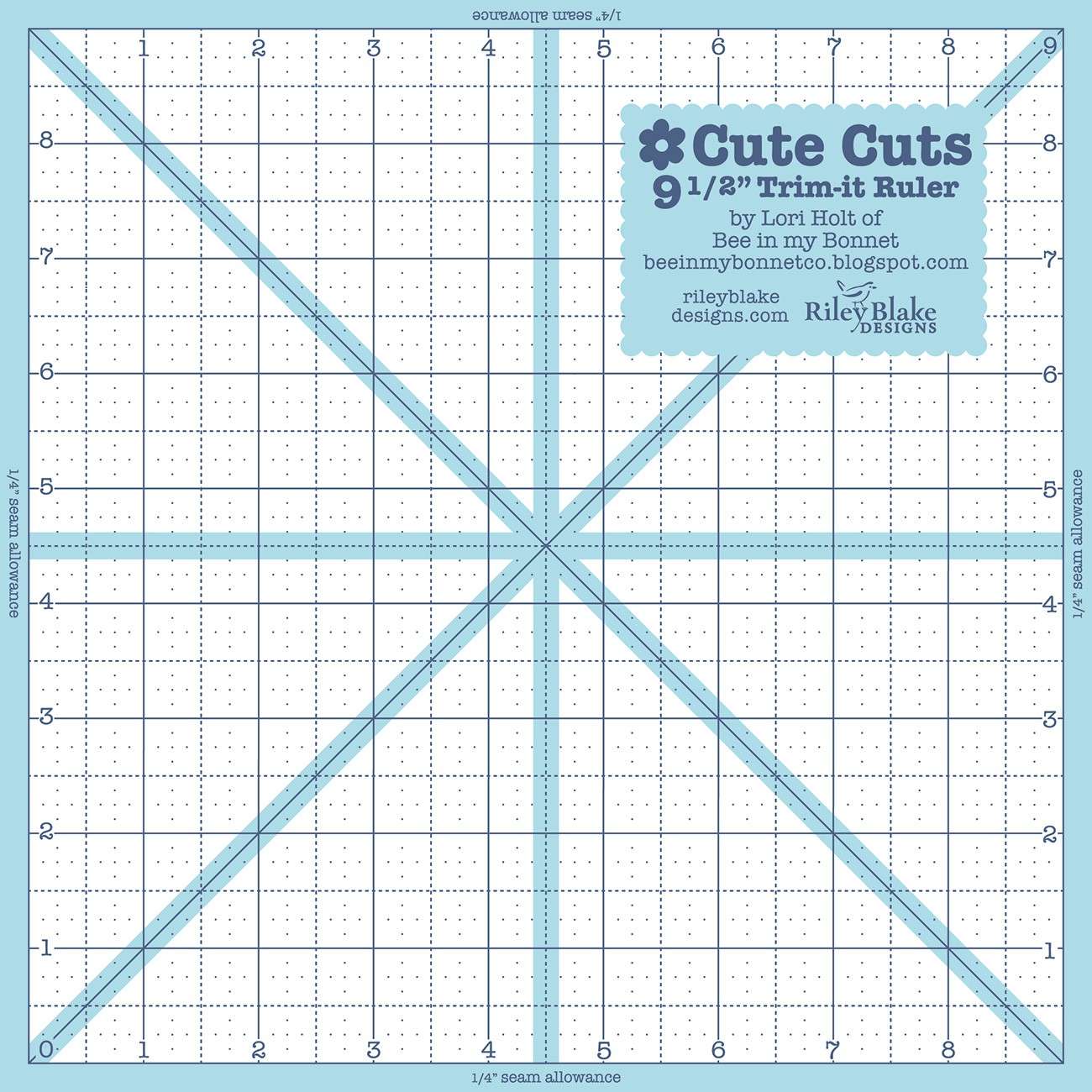 Trim It 9-1/2in x 9-1/2in Ruler Square - A Must-Have Tool!