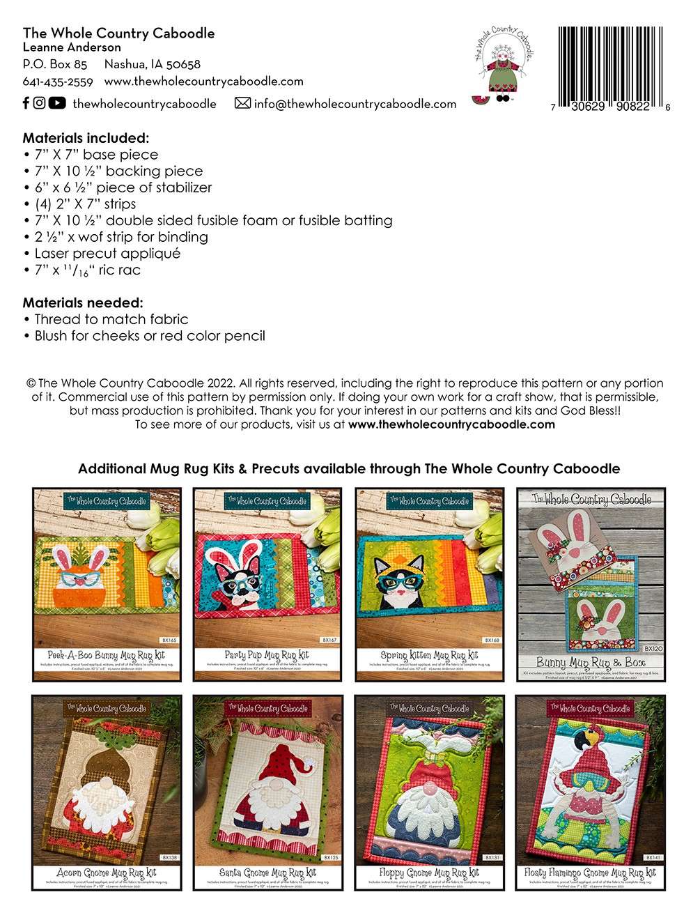 Delicious Chocolate Bunny Mug Rug Kit - A Must-Have!