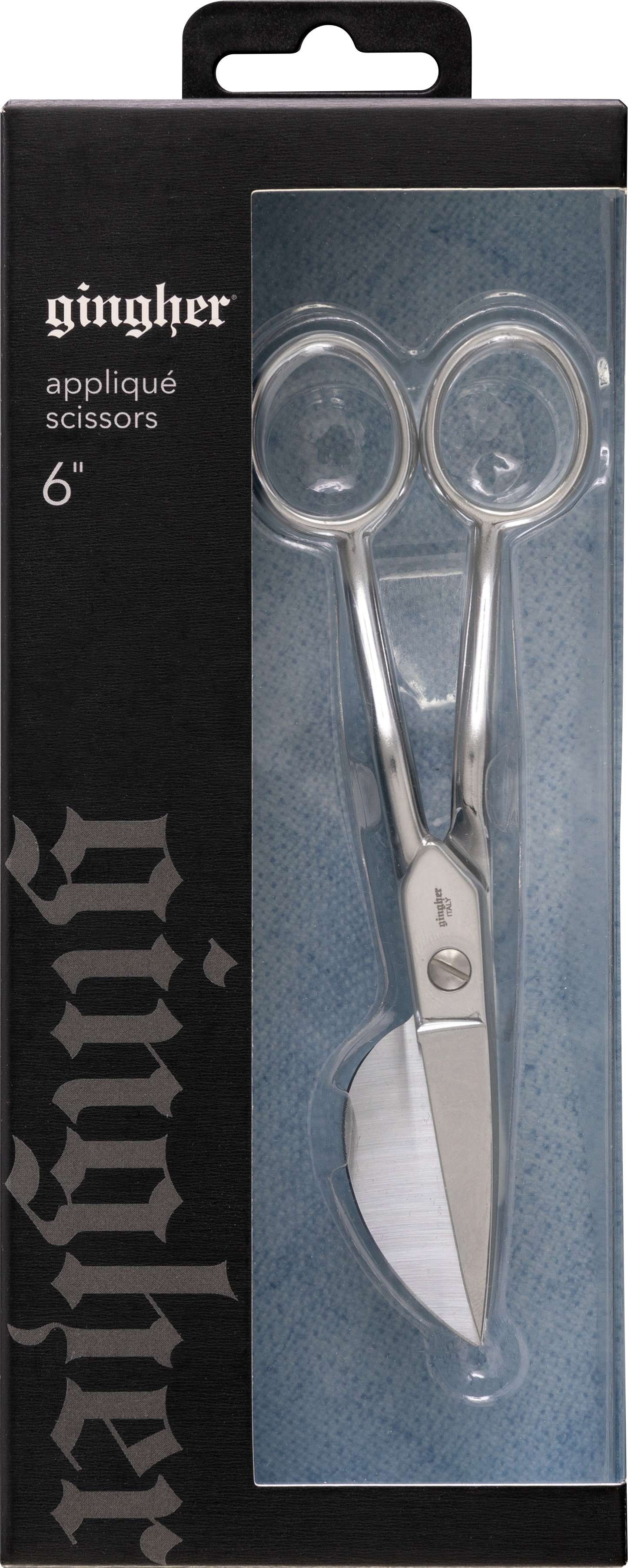 Gingher 6-inch Knife Edge Applique Scissors - Perfect for Precise Crafting