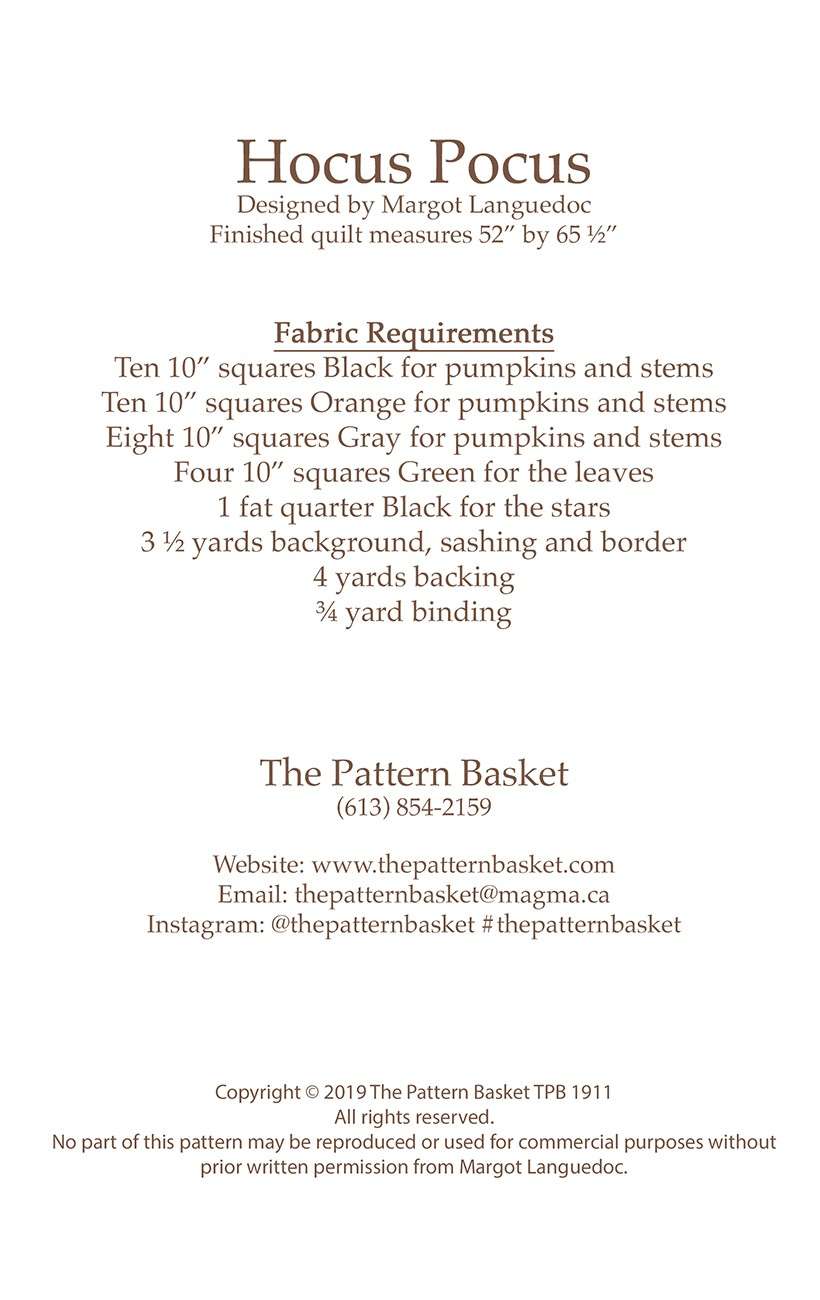 Enchanting Hocus Pocus Pattern Quilt
