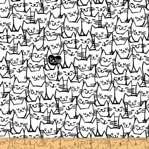 Joyful Kitty 108 3 - Yard Backpack Quilt Fabric