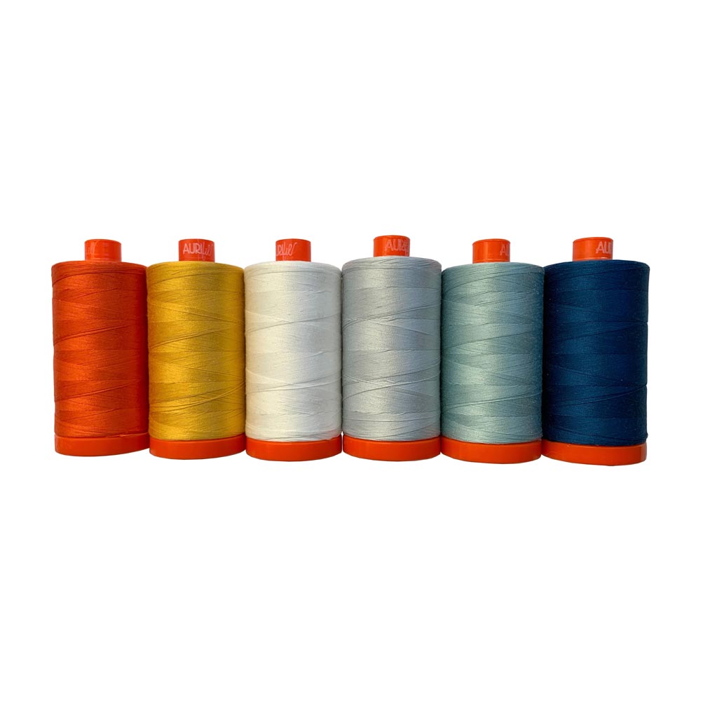 HollyAnne Knight's Quilting Rockstar 50wt Thread Collection - 6 Large Spools