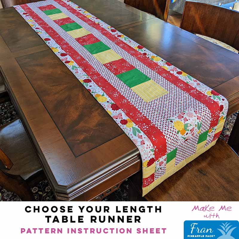 Get Your Perfect-Length Fran Pineapple Pack Table Runner Now!