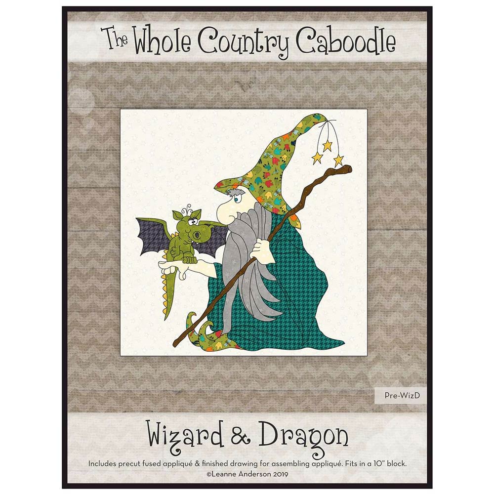 Enchanting Wizard & Dragon Precut Fused Applique Pack