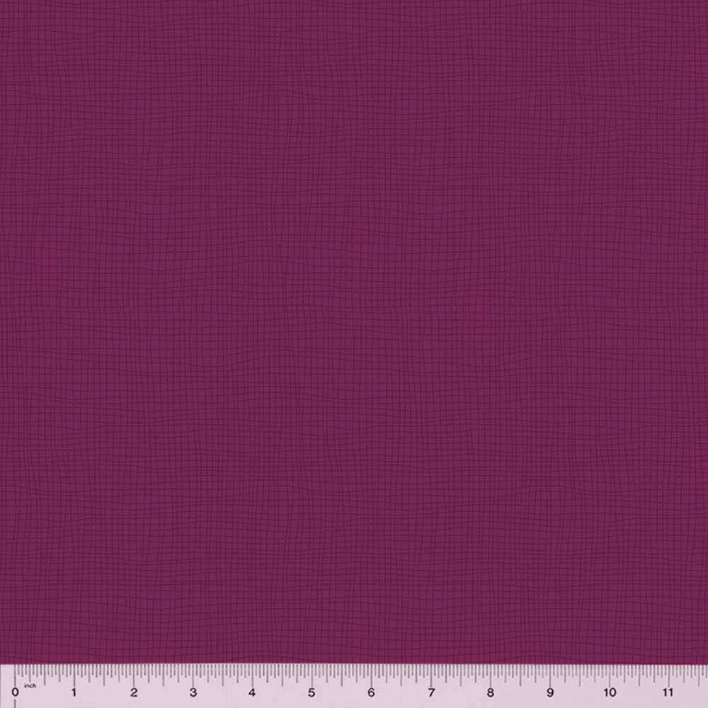 Windham's Color Club by Heather Valentine - Plum Gridlock Yardage: A Sweet Life Fabric
