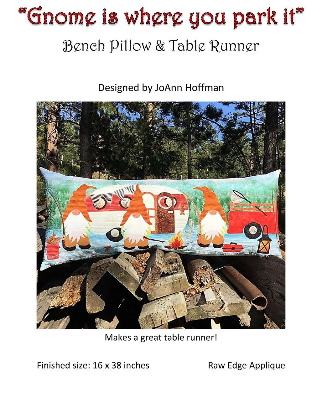 Enchanting Gnome Camper Bench Pillow Pattern
