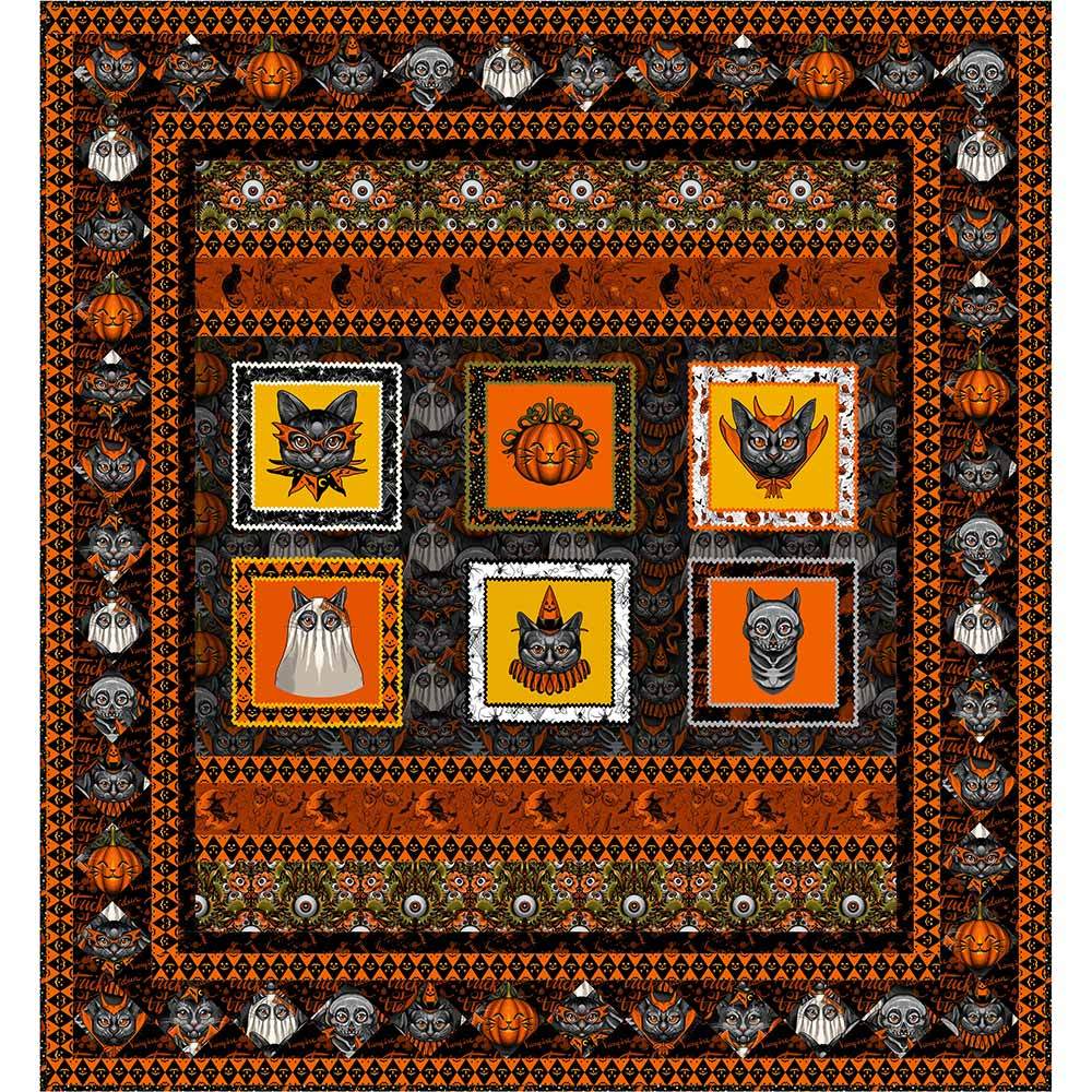 Costume Party Quilt Kit - Club Hauer's Costumes & Cobwebs Collection by Free Spirit