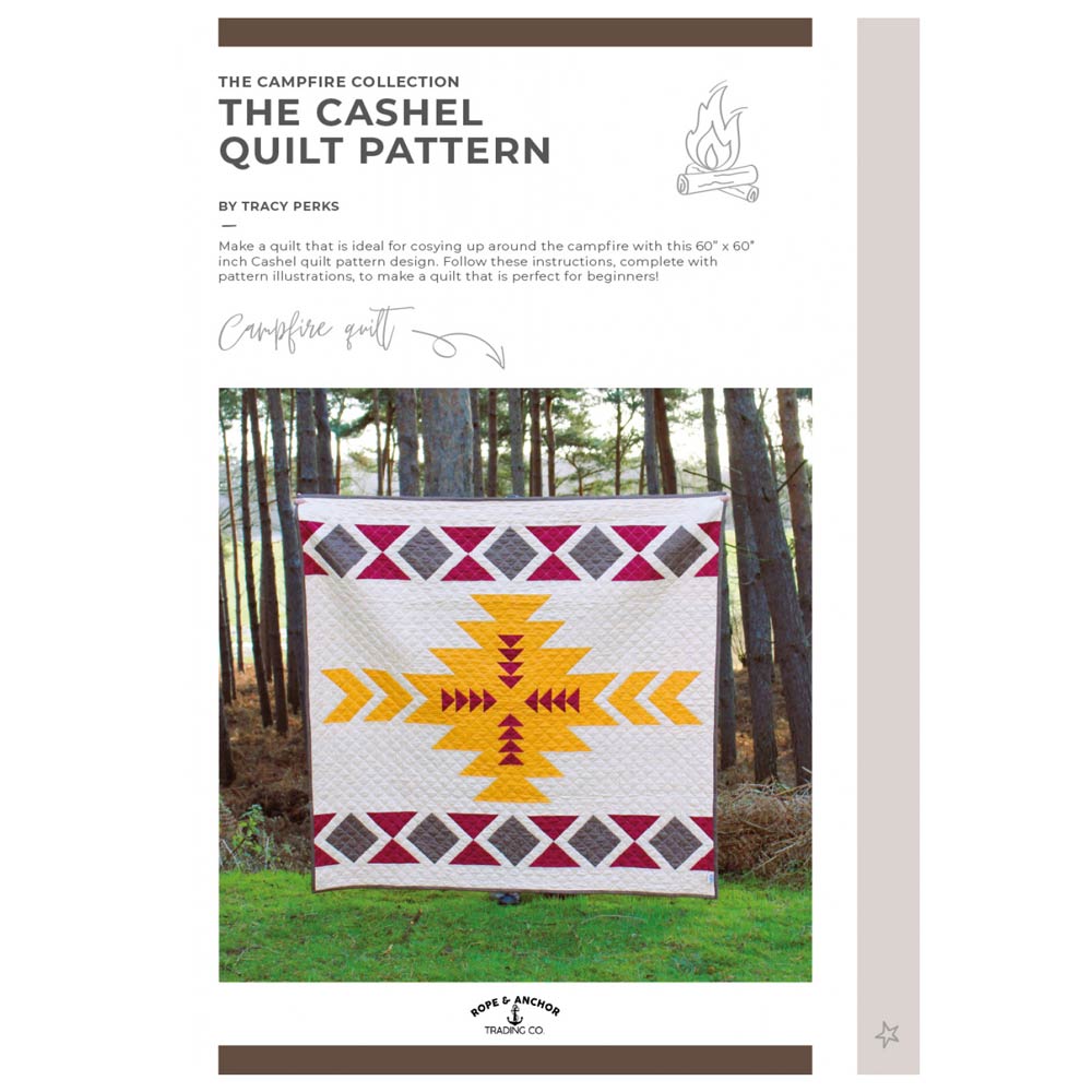 Cashel Quilt Pattern: Cozy Campfire Companion