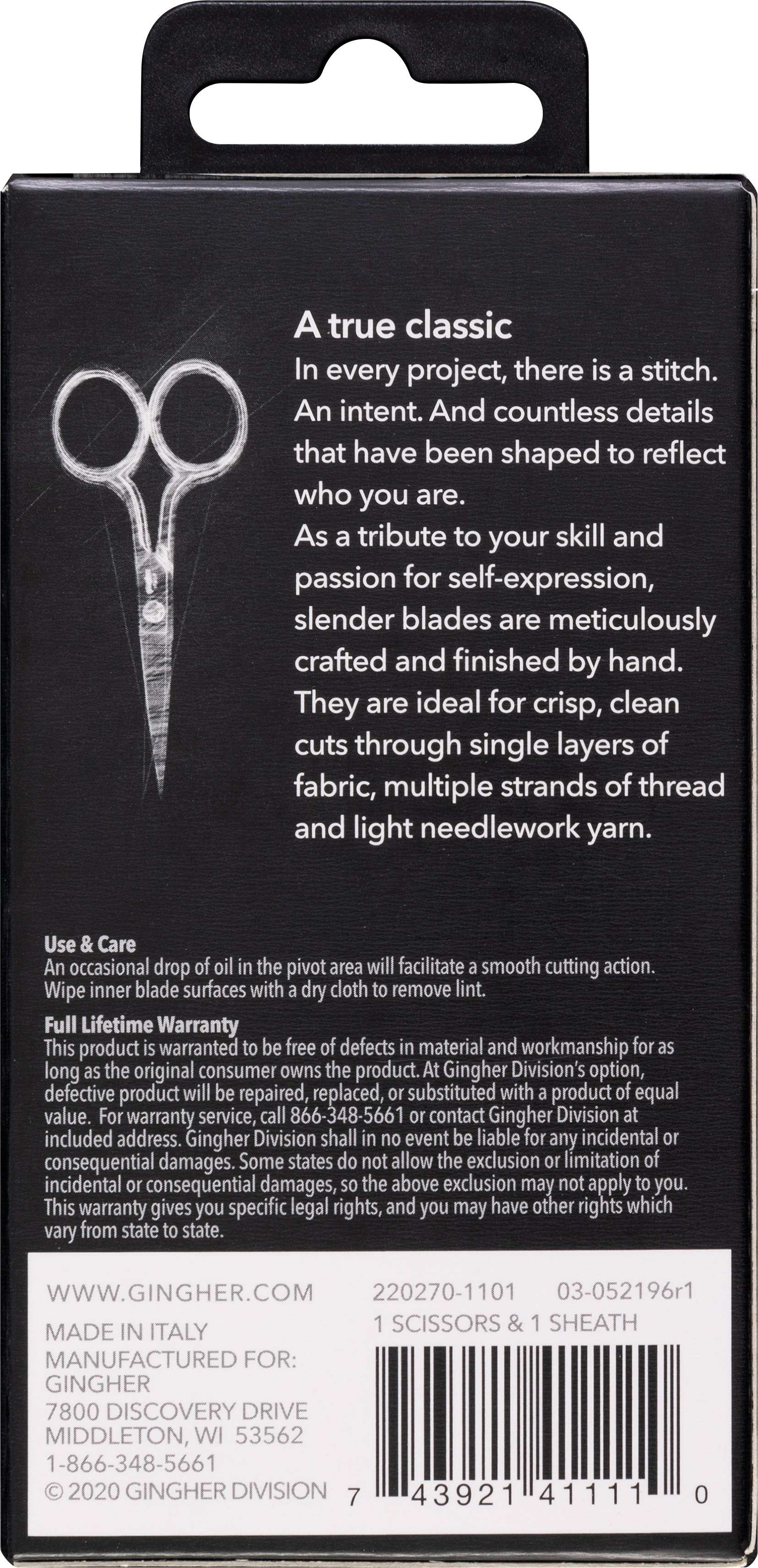 Gingher 4-inch Embroidery Scissors: The Ultimate Cutting Companion