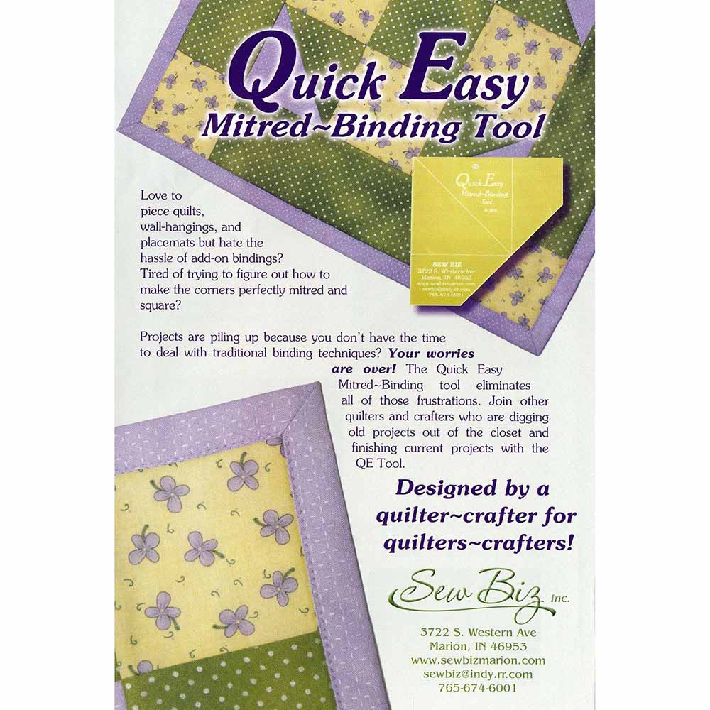 Amazing Quick & Easy Mitered Binding Tool - Transform Your Quilting Now!