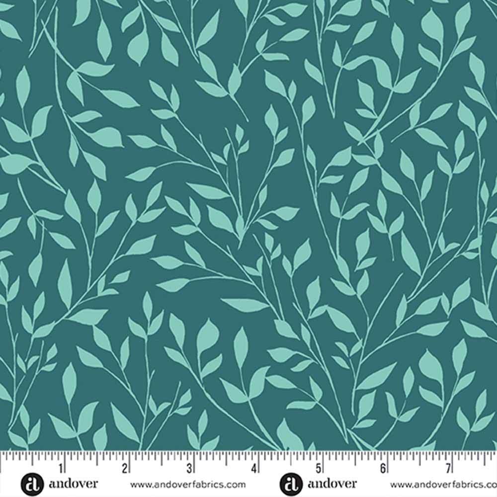 Andover Fabrics - Color Me Pretty by Stephanie Organes - Meadow Lagoon Yardage: A Vivid Fabric Delight!