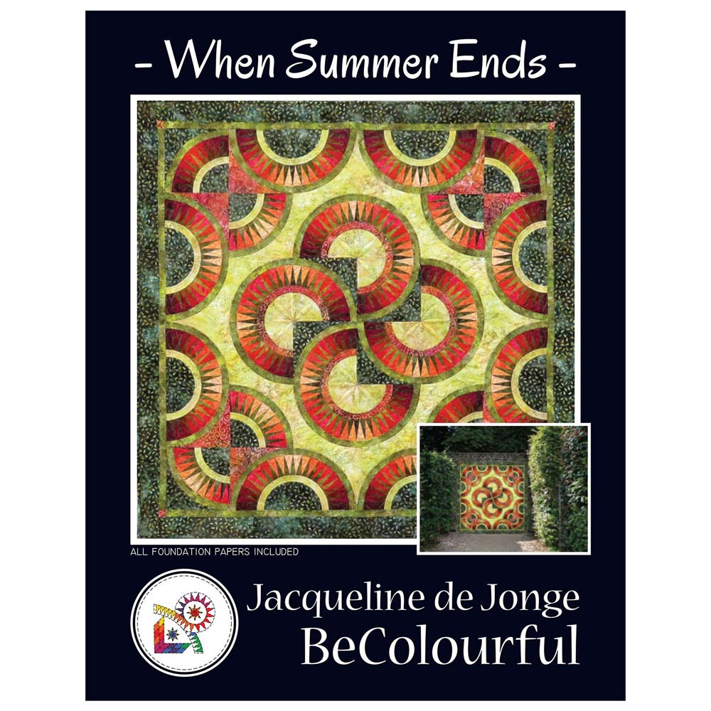 Jacqueline de Jong's Enchanting 'When Summer Ends' Paper Pieced Quilt Pattern