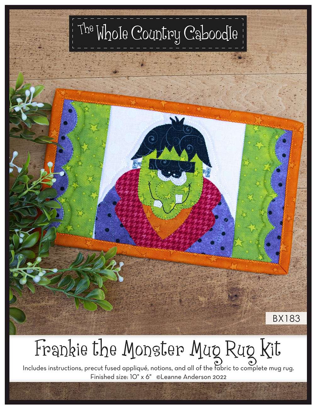 Frankie the Monster Mug Rug Kit - A Delightful Crafting Treat!