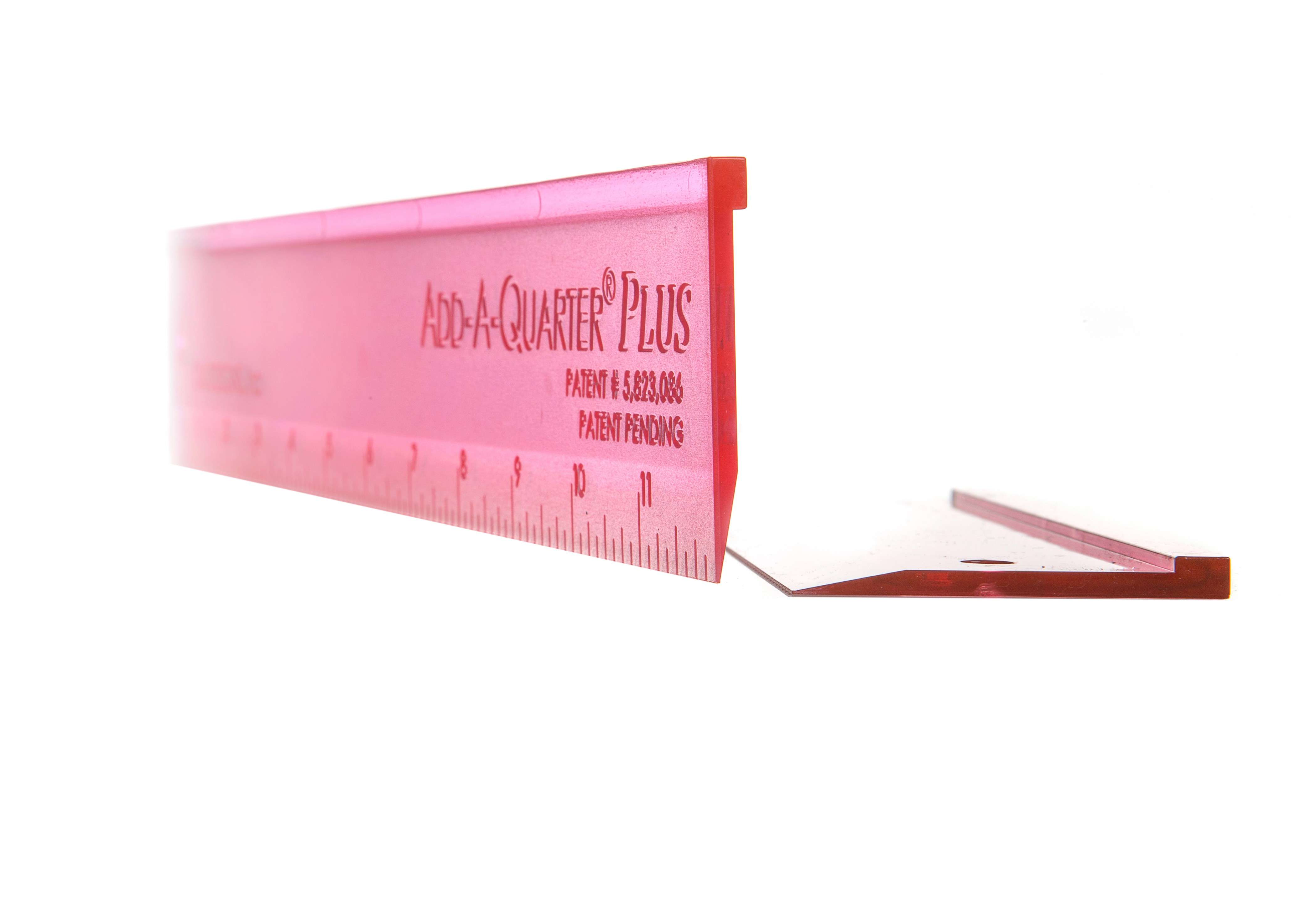 Charming Pink Add A-Quarter 12-Inch Ruler