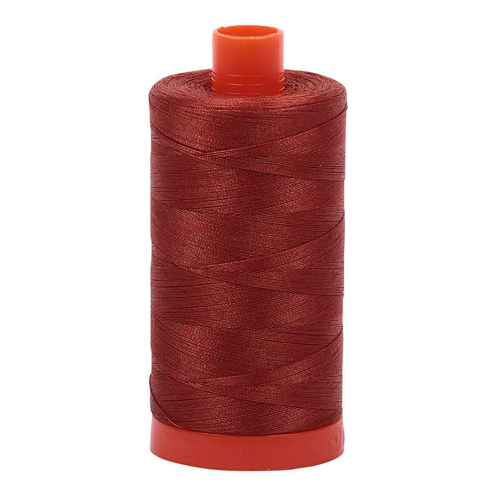 Gorgeous Copper 50wt Aurifil 100% Cotton Mako Thread - Large Spool with 1,422 Yards!