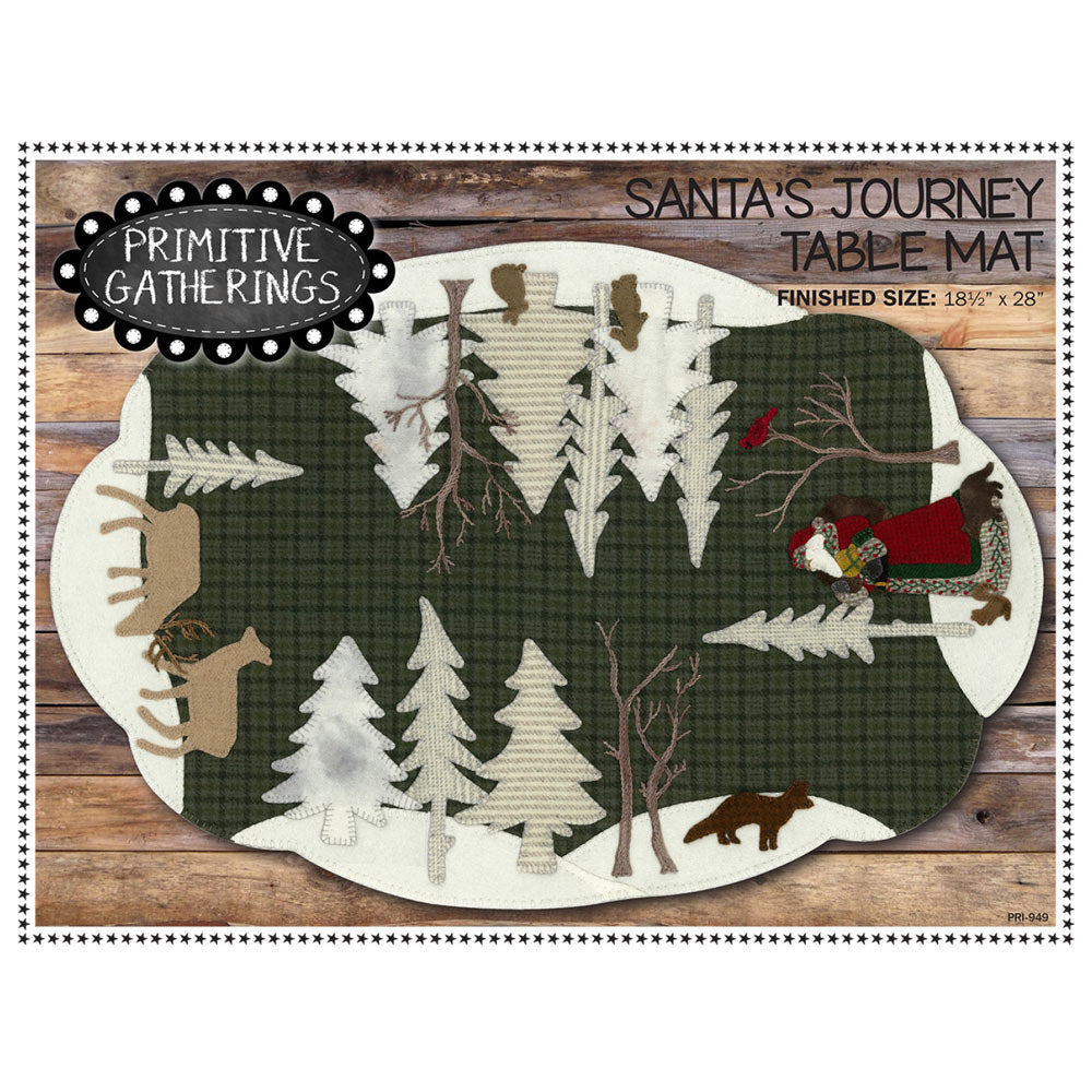 Enchanting Santa's Journey Table Mat